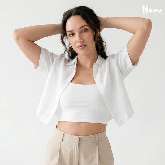 Crop Shirt Sewing Pattern PDF