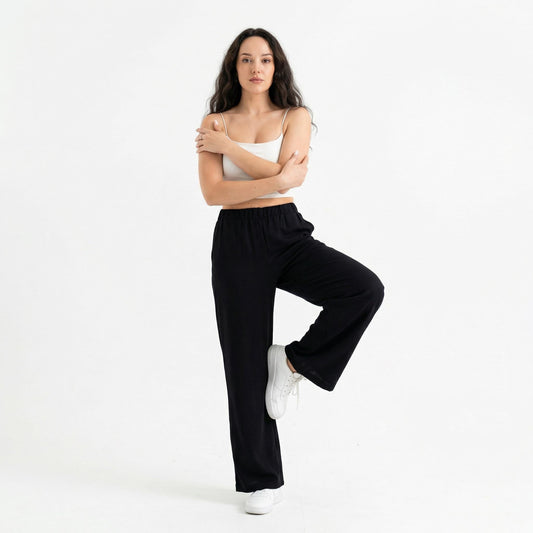 Palazzo Lounge Pants Sewing Pattern PDF