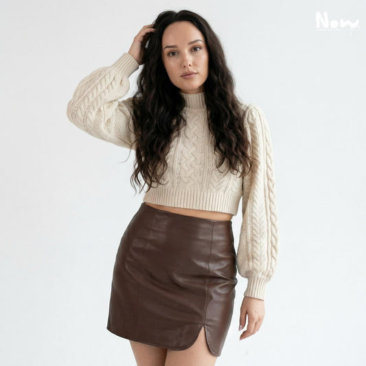 Ropped Cable Sweater Pattern PDF