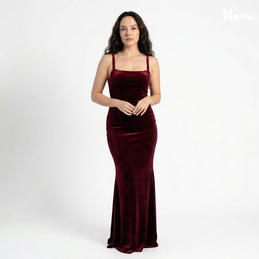 Velvet Maxi Dress Sewing Pattern PDF
