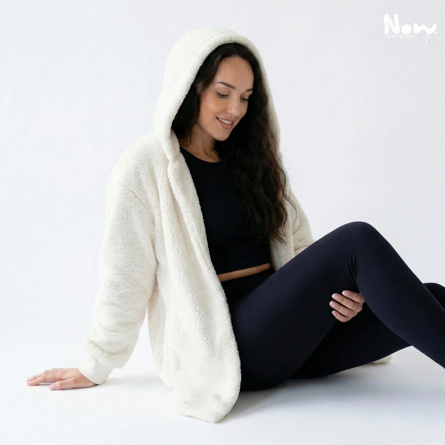Hooded Sherpa Coat Sewing Pattern PDF