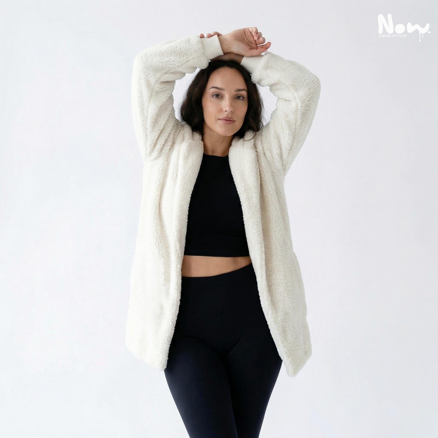 Hooded Sherpa Coat Sewing Pattern PDF