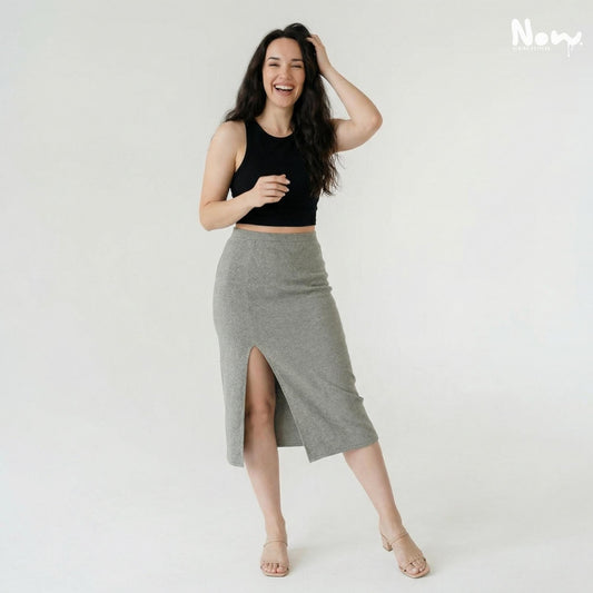 Midi Pencil Skirt Sewing Pattern PDF