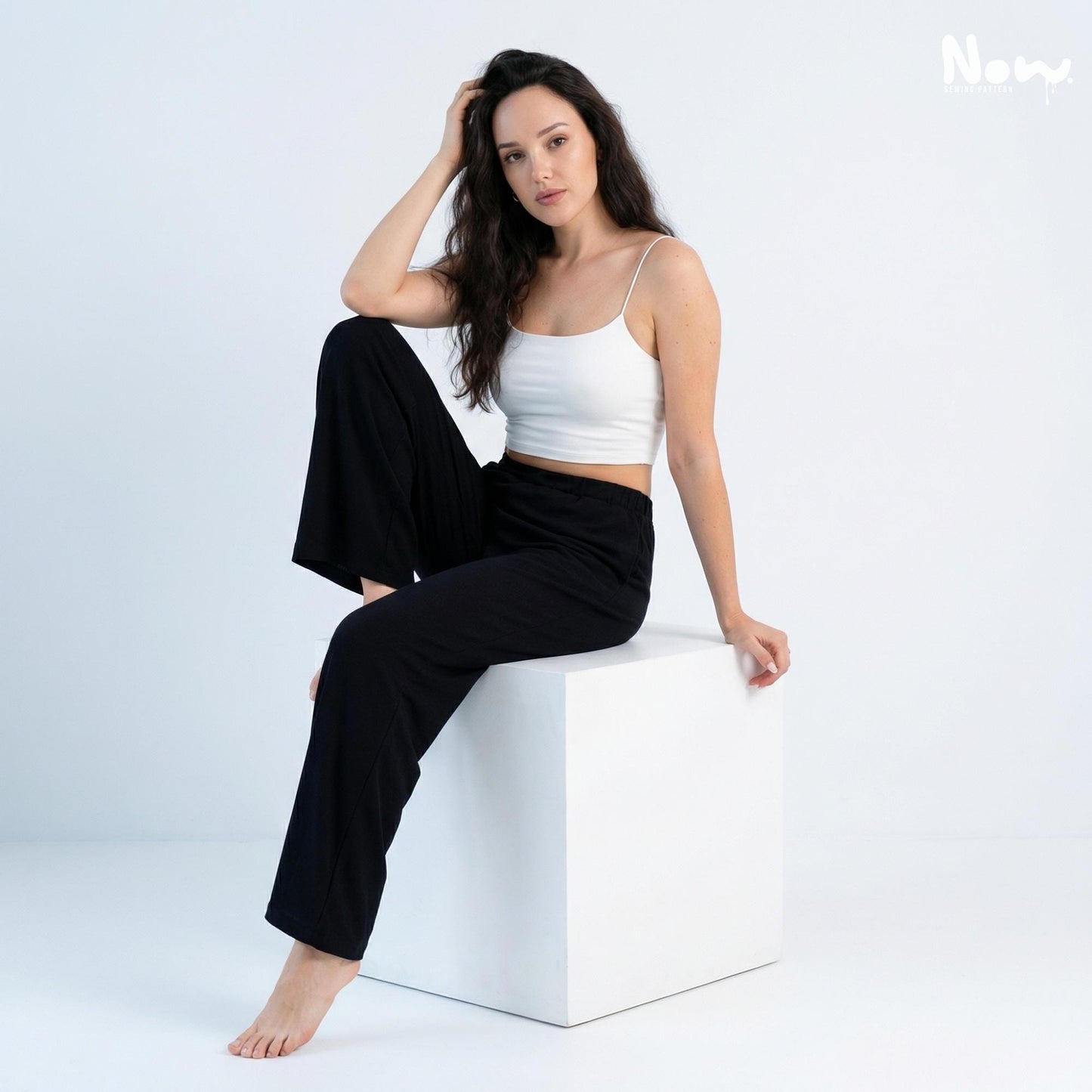 Palazzo Lounge Pants Sewing Pattern PDF