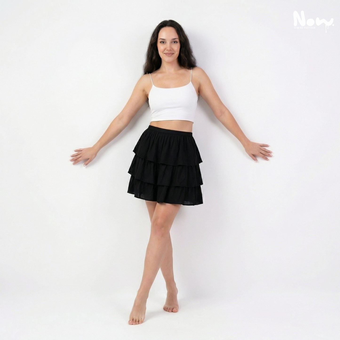 Ruffle Mini Skirt Pattern PDF