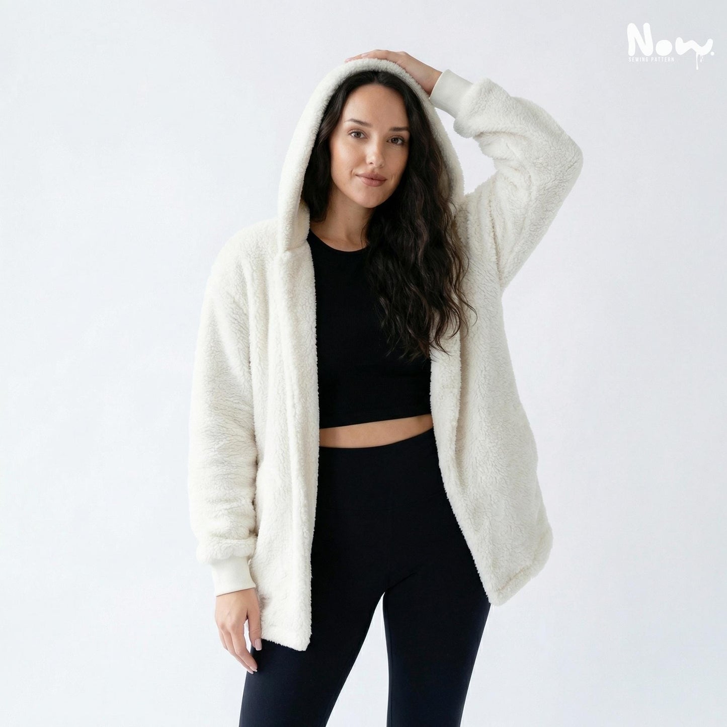 Hooded Sherpa Coat Sewing Pattern PDF