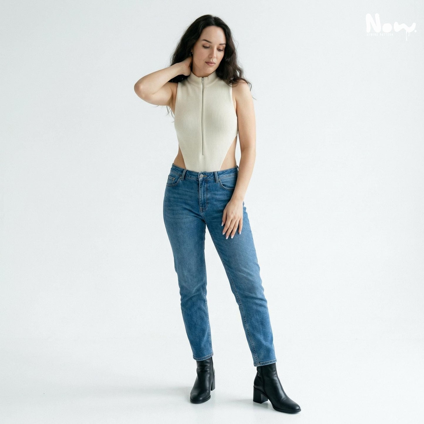 Zip Bodysuit Sewing Pattern PDF