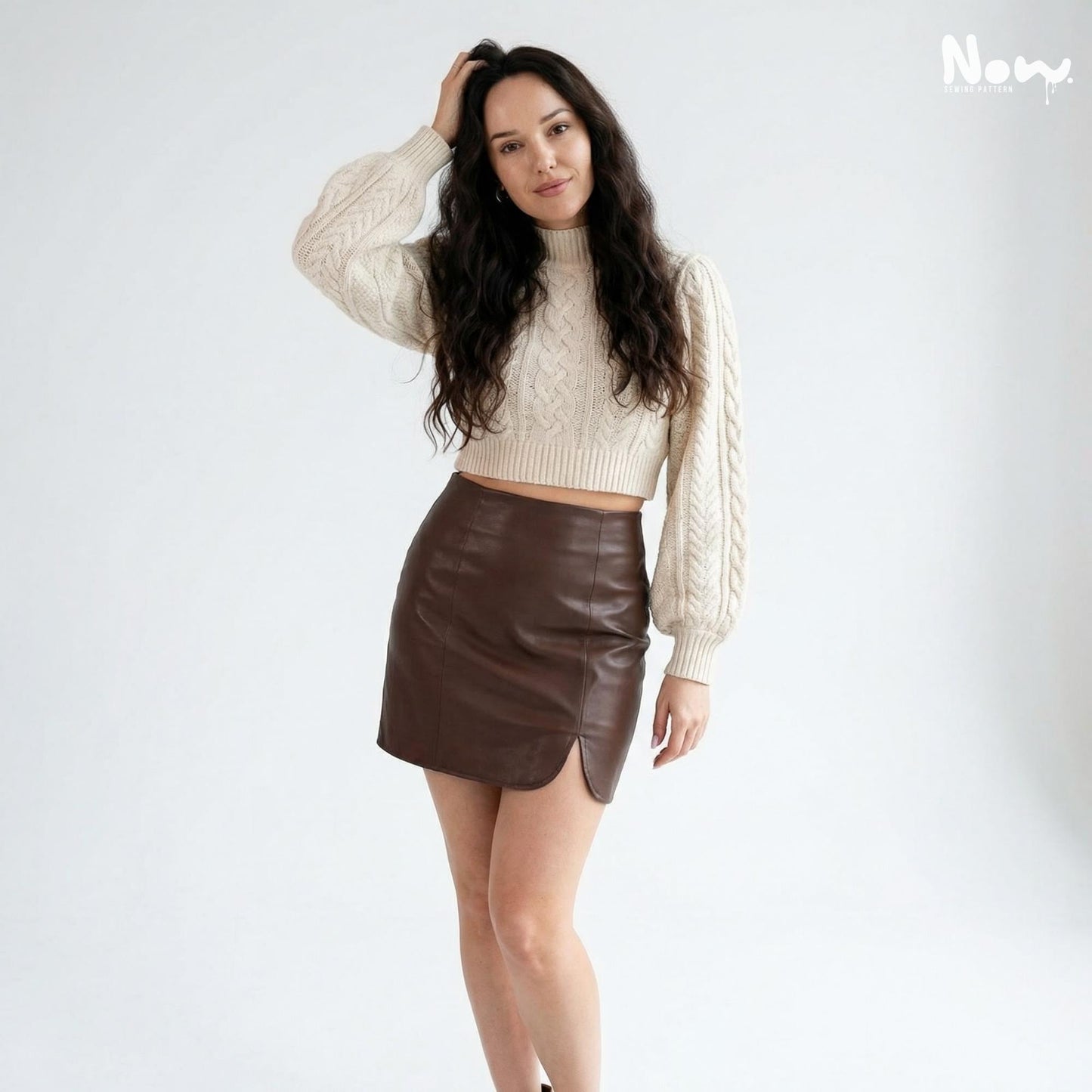 Ropped Cable Sweater Pattern PDF